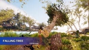 Choppable Trees visual for Games by Hyper Unreal Engine systems
