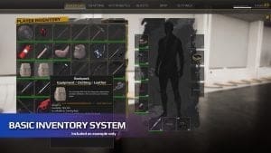 Equipment Manager visual for Games by Hyper Unreal Engine systems