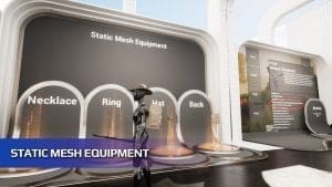 Equipment Manager visual for Games by Hyper Unreal Engine systems