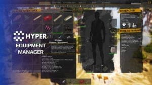Equipment Manager visual for Games by Hyper Unreal Engine systems