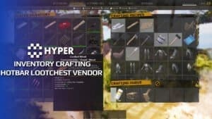 Inventory, Crafting, Hotbar, Lootchest & Vendor System visual for Games by Hyper Unreal Engine systems