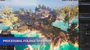 Interactive Foliage visual for Games by Hyper Unreal Engine systems