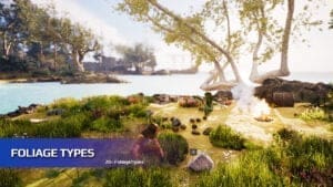 Interactive Foliage visual for Games by Hyper Unreal Engine systems