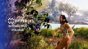 Interactive Foliage visual for Games by Hyper Unreal Engine systems