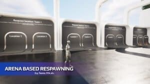 Respawn System visual for Games by Hyper Unreal Engine systems