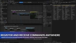 Console Command Manager visual for Games by Hyper Unreal Engine systems