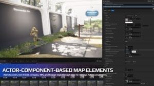 Map System visual for Games by Hyper Unreal Engine systems