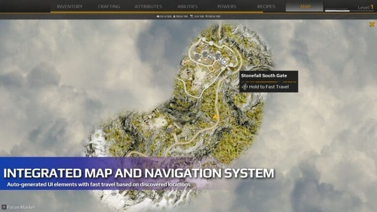 Map System visual for Games by Hyper Unreal Engine systems