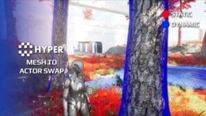Mesh Swap System visual for Games by Hyper Unreal Engine systems