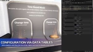 Background Music System visual for Games by Hyper Unreal Engine systems