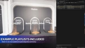 Background Music System visual for Games by Hyper Unreal Engine systems