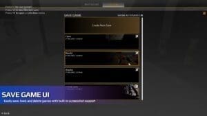 Global Save System visual for Games by Hyper Unreal Engine systems