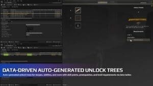 Unlock System visual for Games by Hyper Unreal Engine systems