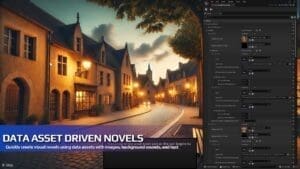 Visual Novel System visual for Games by Hyper Unreal Engine systems