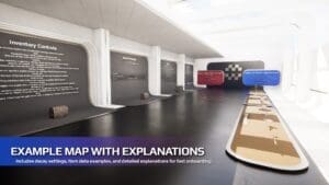 List Inventory System visual for Games by Hyper Unreal Engine systems