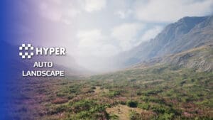 Hyper Auto Landscape Material visual for Games by Hyper Unreal Engine systems