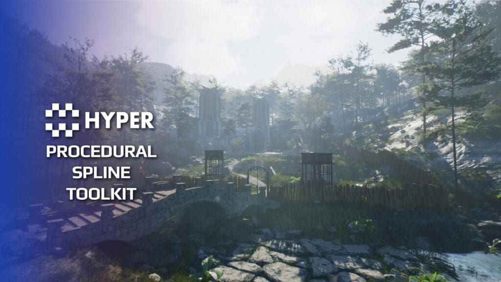 Hyper Procedural Spline Toolkit visual for Games by Hyper Unreal Engine systems