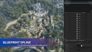 Hyper Procedural Spline Toolkit visual for Games by Hyper Unreal Engine systems