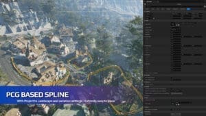 Hyper Procedural Spline Toolkit visual for Games by Hyper Unreal Engine systems