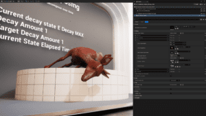 Corpse Decomposition System visual for Games by Hyper Unreal Engine systems