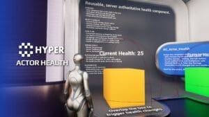 Actor Health System visual for Games by Hyper Unreal Engine systems