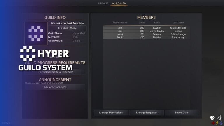 Guild & Clan System