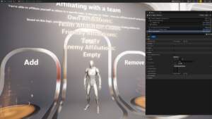Team Affiliation System visual for Games by Hyper Unreal Engine systems