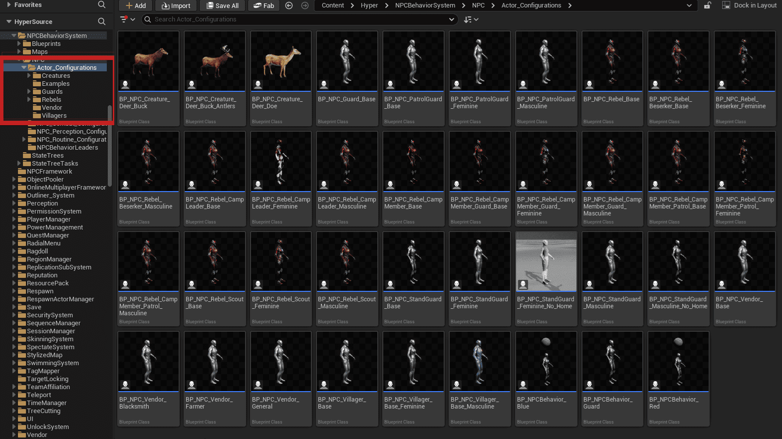 NPC Classes and Archetypes screenshot