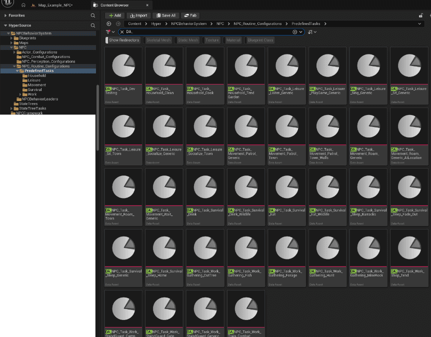 Predefined Routine Tasks (Data Assets) screenshot