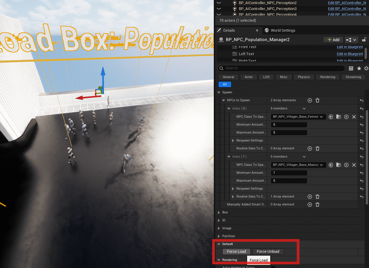Using the Population Manager screenshot