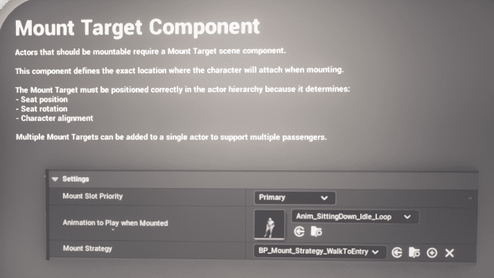Mount Targets and Slot Setup screenshot