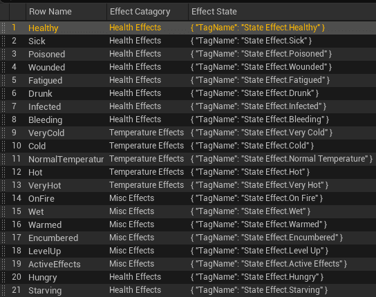 State Effect Configuration screenshot
