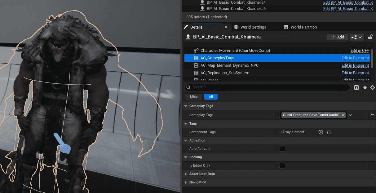 On Characters (AI/NPCs) screenshot