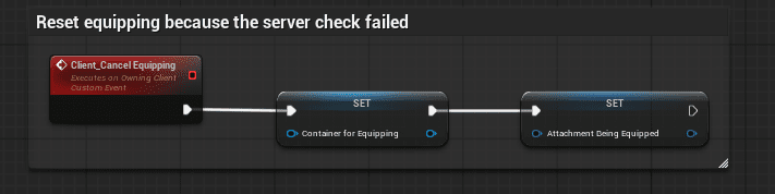 High-level equip pipeline screenshot