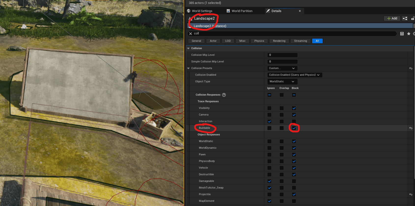 Landscape Requirements screenshot