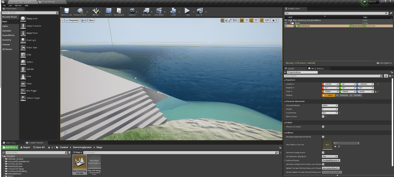 05 Swimming System screenshot