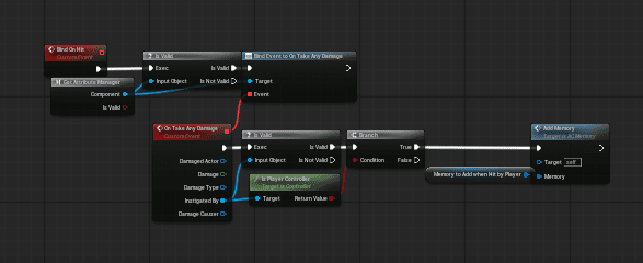 Example 1 - Event Binding (Damage Memory Trigger) screenshot