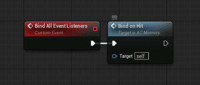 Example 1 - Event Binding (Damage Memory Trigger) screenshot
