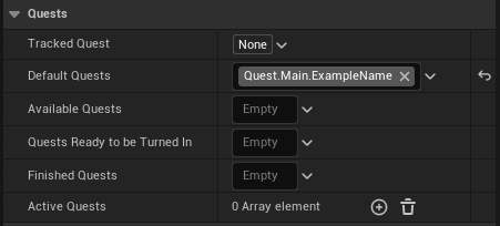 Assigning the default quest screenshot