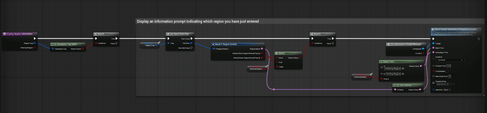 Region change handling screenshot