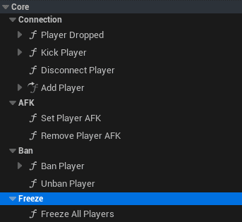 Player Management Features screenshot