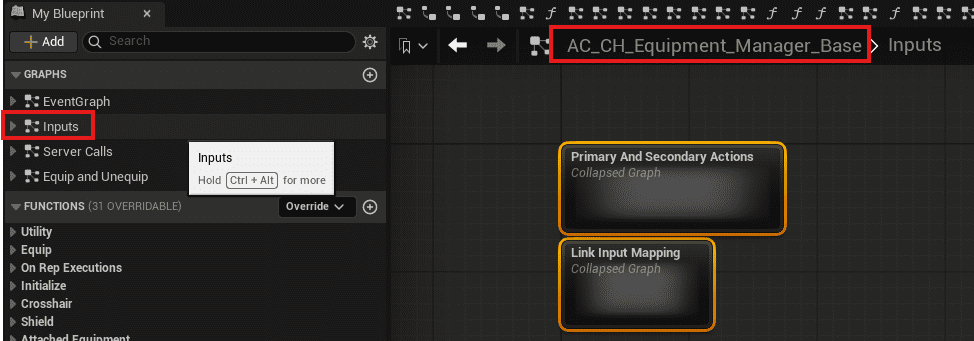 AC_CH_Equipment_Manager_Base equipment input routing