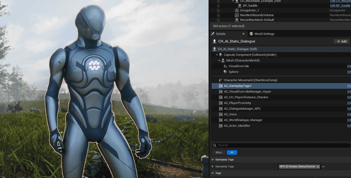 NPC ID assigned in the gameplay tag container
