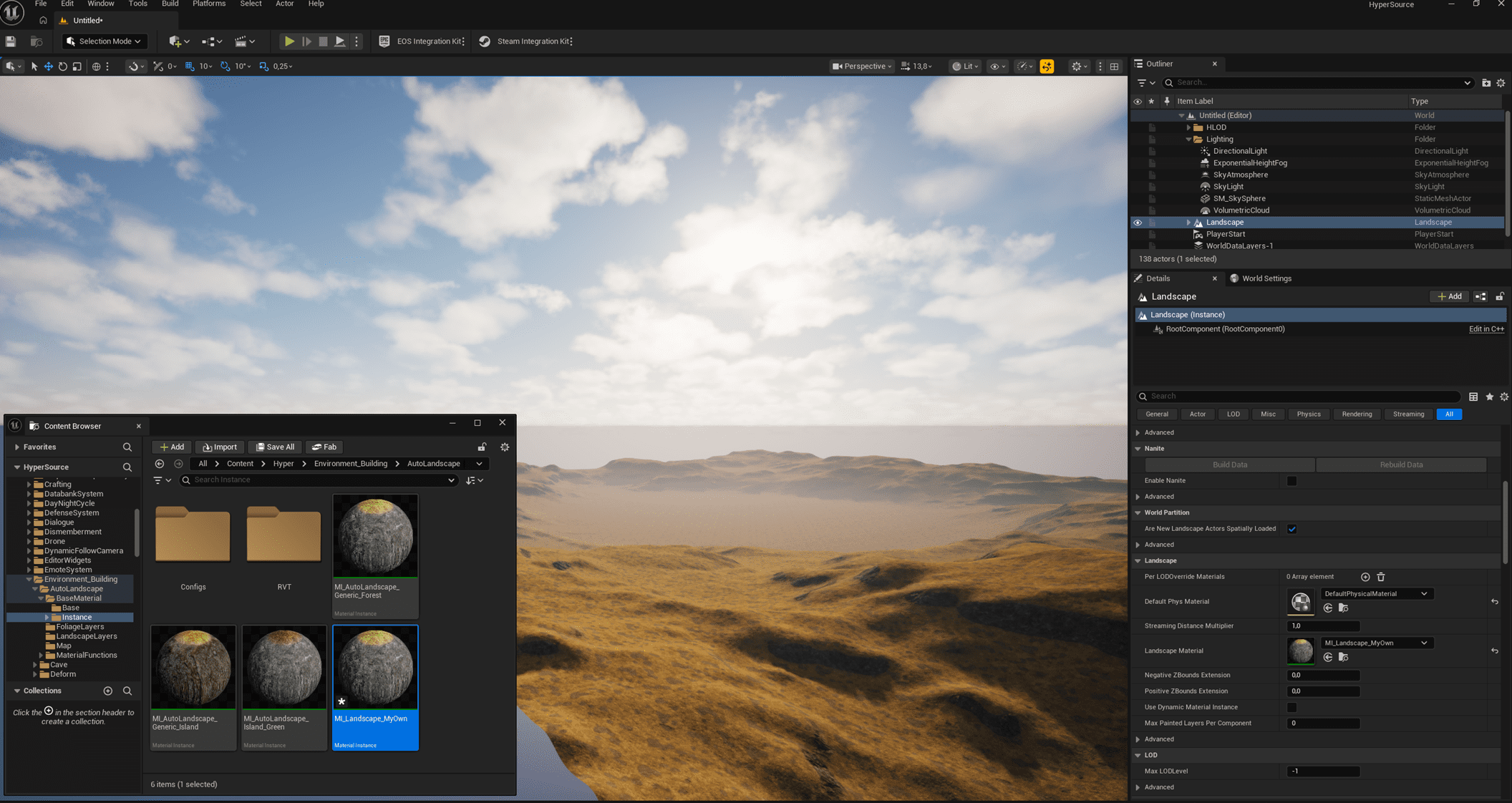 World partition landscape example