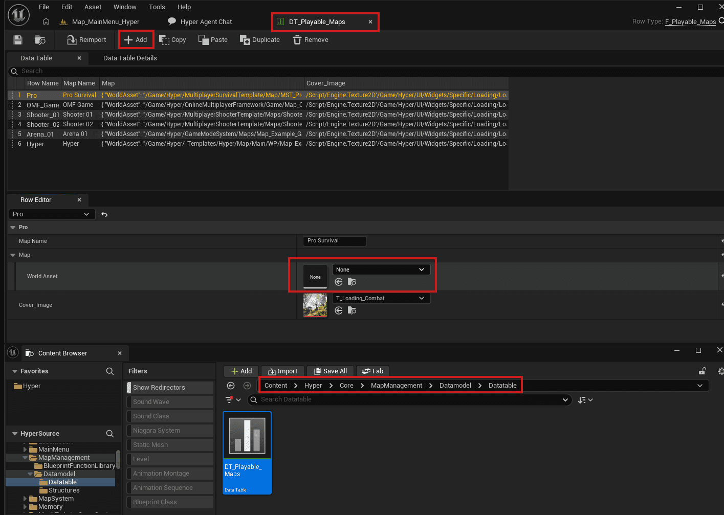 DT_Playable_Maps setup for multiplayer host screen
