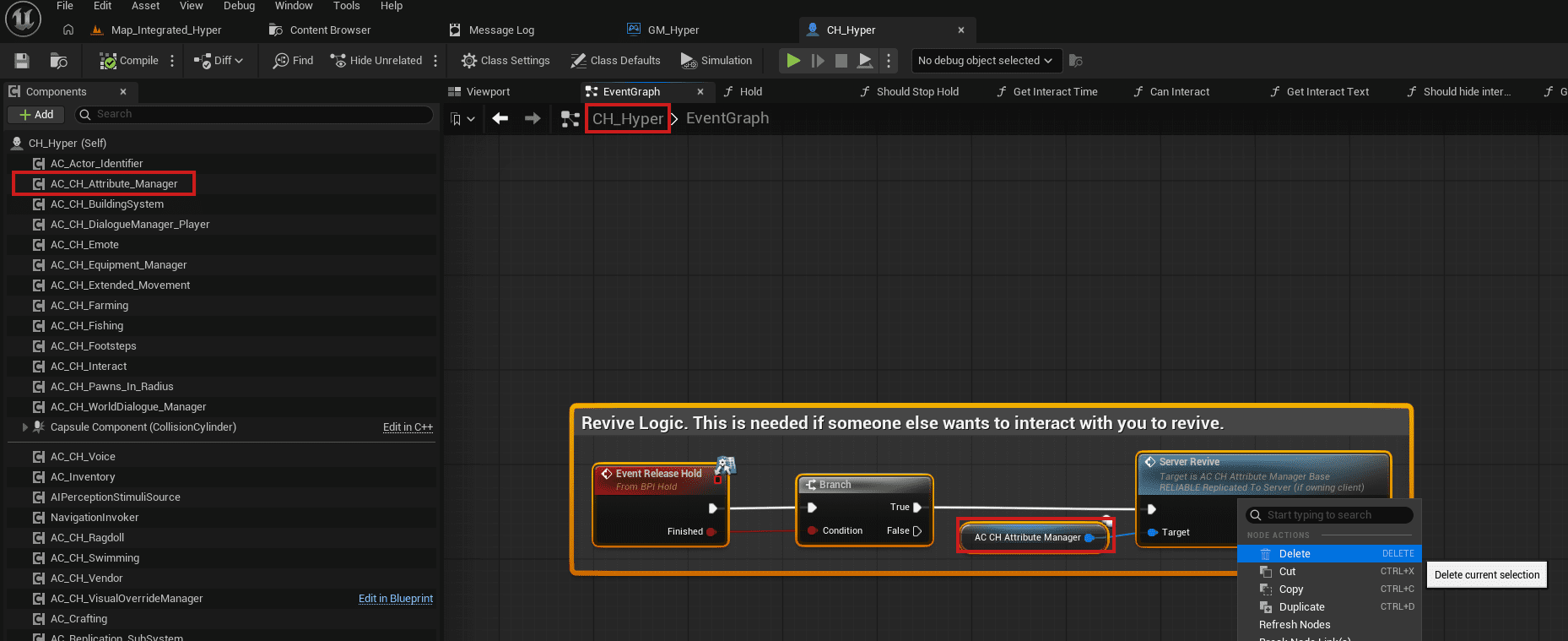 CH_Hyper error related to AC_CH_Attribute_Manager