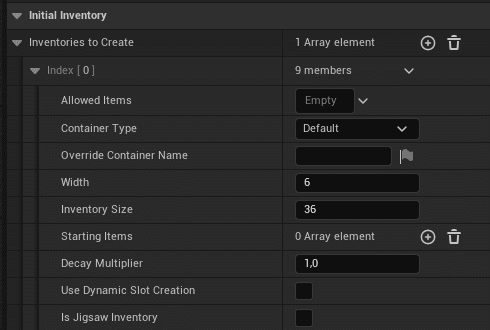 AC_Inventory Component screenshot