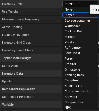 Inventory Type screenshot