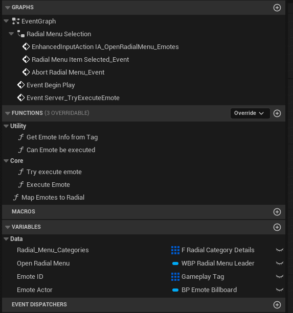 Details Panel / Important Variables screenshot