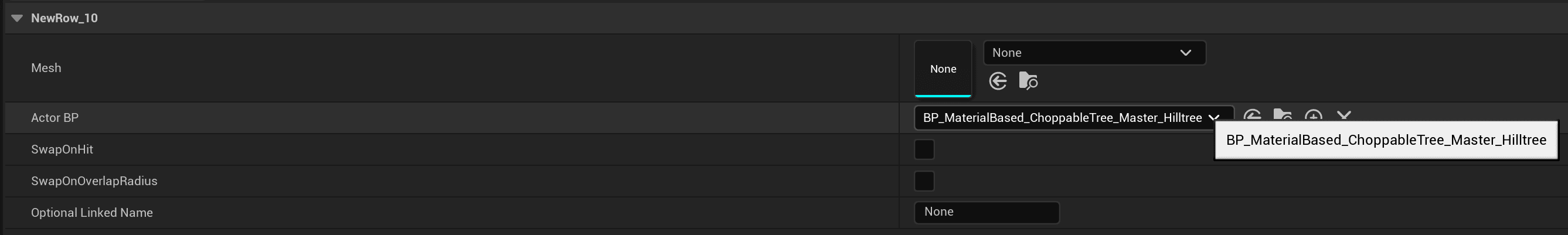 Data Table Configuration screenshot